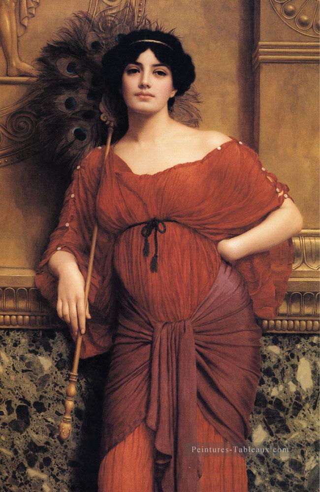 Matrone romaine 1905 néoclassique dame John William Godward Peintures à l'huile